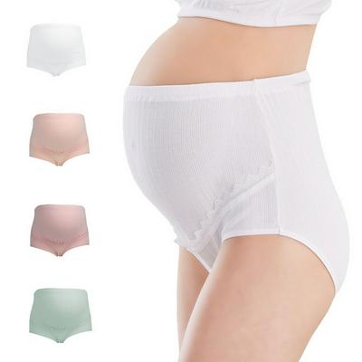 Pregnant Women Cotton Crotch High Waist Adjustable Lace Side Breathable Pregnancy Large Size Underwear