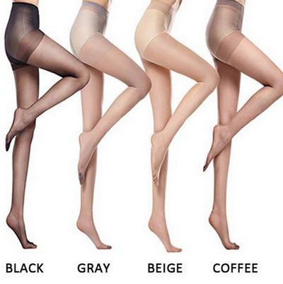 Women 4 Colors Silk String Stocking Pantyhose Tights Sexy Summer Lady Transparent Thin Female Stockings Pantyhose Hook-proof Thin Conjoined Cylinder