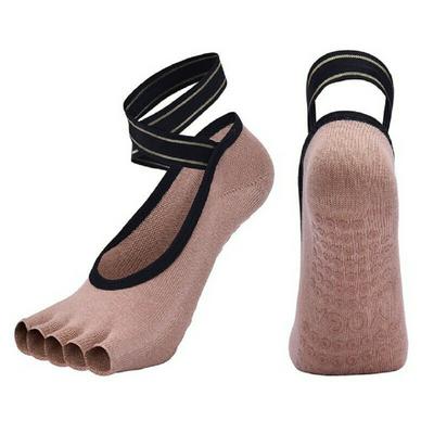 Professional Bandage Five Toe Yoga Socks Breathable Fingerless Pilates Socks Anti-Slip Silicone Sport Ballet Slippers Dance sock