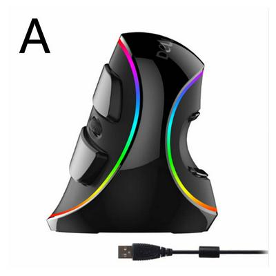 M618 PLUS Ergonomics Vertical Gaming Wired Mouse 6 Buttons 4000Dpi Optical RGB Wireless Right Hand Mice 