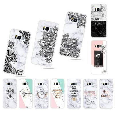 Colorful Marble Pattern Anti-Scratch Soft TPU Back Cover Case for Samsung Galaxy S8 Plus