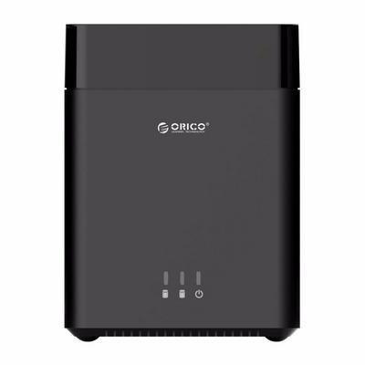 ORICO Dual Bay Magnetic 3.5 Inch Type-C Hard Drive Case Protector 20TB Support UASP USB3.1 Gen1 5 Gbps HDD Enclosure