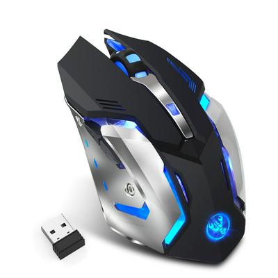M10 Wireless Laptop Gaming Mouse 2400 DPI Rechargeable 7-color Backlight Gamer Mice 