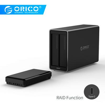ORICO NS200RC3 2 Bay 3.5inch RAID SATA HDD Enclosure USB Type-C 5Gbps 20TB Supports UASP 