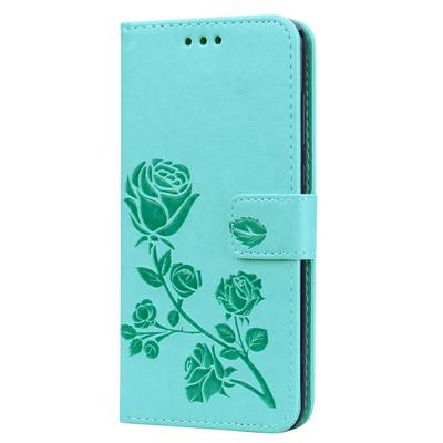 Enkay Hat-Prince Embossed Rose PU Leather + TPU with Card Slots Holder Wallet Purse and Stand Protecting Case for Huawei P20 Pro