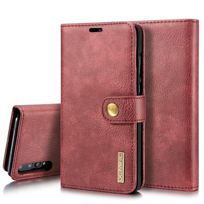 DG.ming Side Flip  Shockproof PU Leather + Soft TPU Magnetic Buckle with Stand and Card Slots Wallet Case for Huawei P20 Pro-Cowhide pattern