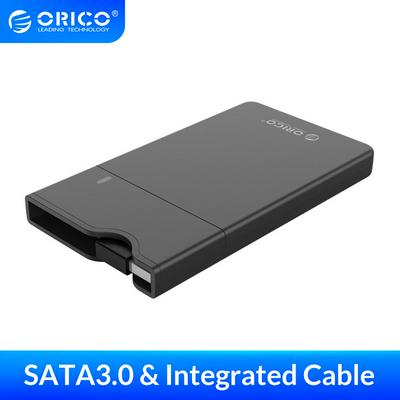 ORICO 2668U3 2.5'' HDD Case SATA to USB 3.0 HDD Enclosure With Integrated Data Cable Support 4TB HDD SSD External hard disk case