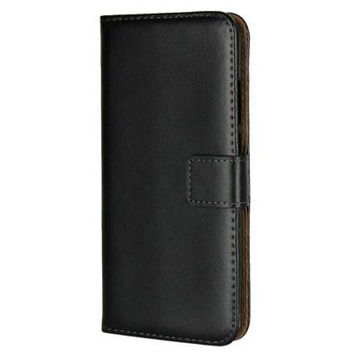 Plain Weave Shockproof Anti-Scratch Side Flip Genuine Leather + Soft TPU Card Slots with Magnetic Buckle and Stand Wallet Protective Case for Huawei P20