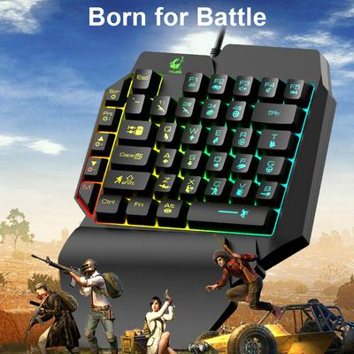K15 35 Keys Waterproof Backlight 1.5M Mechanical Hand Mobile Phone Game Keyboard 
