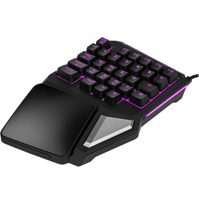 Colorful T9PRO One-Handed Keyboard Wired Game Chicken LOL Macro Edit Self-Definition Gaming Machinery Handfeel Keyboard