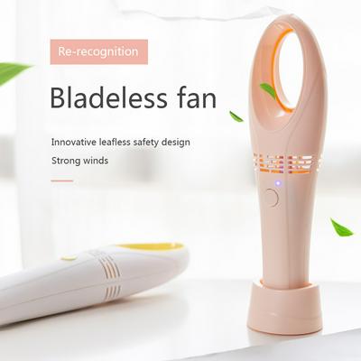 N10 Summer Mini Leafless Fan Handheld USB Rechargeable Bladeless Air Cooling Fan