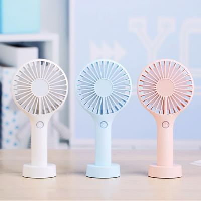 USB Rechargeable Portable Mini Handheld Desktop Fan with Base for Home & Office