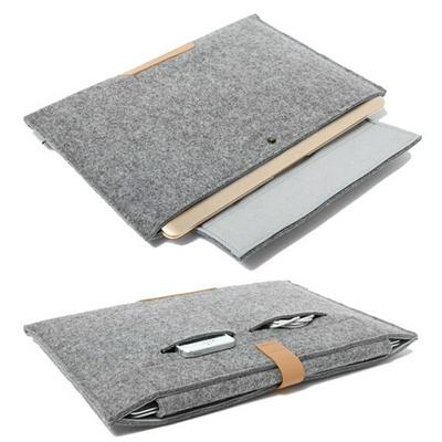 Simple Fashion Wool Felt Notebook Laptop Sleeve Bag Case for MacBook 11.6" / 13.3" Pro / 15.4" Pro 