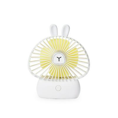 Mini USB Rechargeable Portable Cartoon Fan with Night Light
