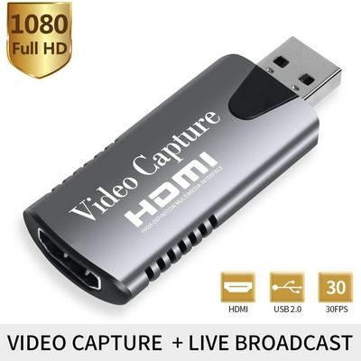 Video Capture Cards - HDMI to USB 1080P Record Via DSLR Camcorder to Live Streaming/Gaming/Living/Video Conference