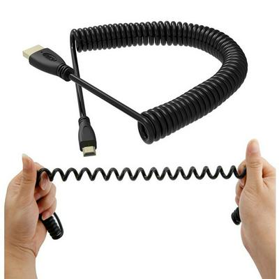 Spring Micro HDMI Cable Gold Plated Supports Ethernet 3D 4K Audio Return for HDTV XBox Tablet