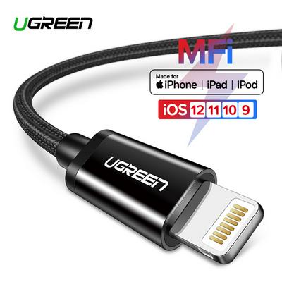 Ugreen MFi-certified USB Cable for iPhone Xs/Xr/X/Xs Max,  1 m 2.4A Fast Charge 8 Pin Cable Charger