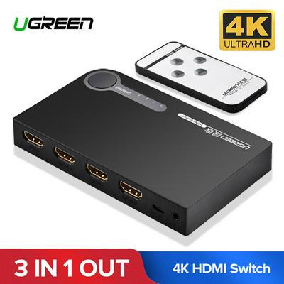 Ugreen 4K HDMI Switcher PC Laptop XBOX 360 PS3 PS4 Nintendo HDMI Switch Adapter Splitter