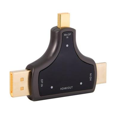 DP-011 HDMI & Displayport & Mini DP 3-in-1 to HDMI Female Adapter