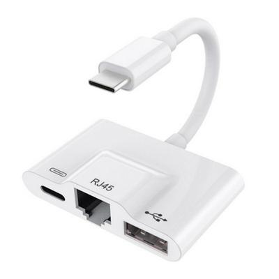 USB C to RJ45 Ethernet Adapter Portable Type-C OTG Adapter 