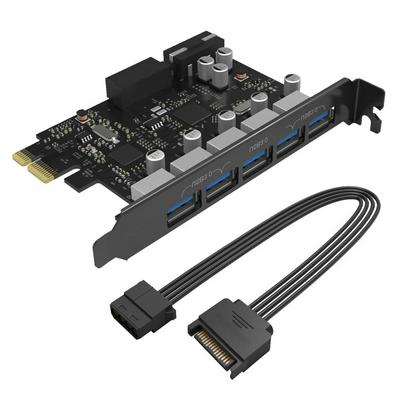 ORICO PVU3-5O2I USB3.0 5-port PCI-E Expansion Card Double Chip 20-pin Slot
