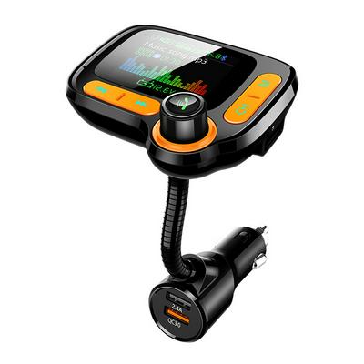 C86 Car FM Transmitter Bluetooth 5.0 MP3 Music Player AUX 1.77" TFT Color Screen Folder Switch Voltage Detection Handsfree USB