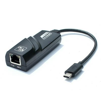 Type-C Network Adapter USB-C 3.1 to RJ45 Converter Supports 10/100/1000 Mbps Ethernet
