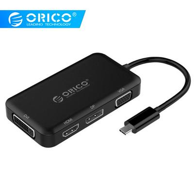 Orico USB-C Hub 4 in 1 Type-C Docking Station USB-C to HDMI, VGA, DVI and DisplayPort