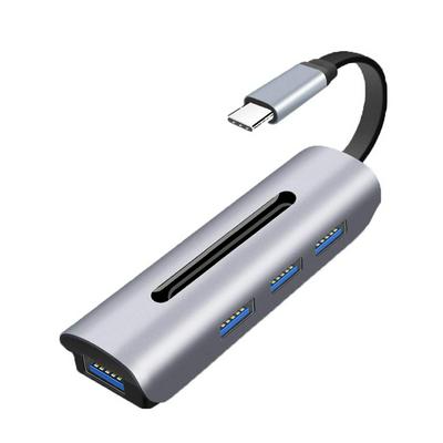 V151 USB 3.0 Hub Portable Type-C MacBook Small Aluminum Hub Adapter 4-Port USB Hub   