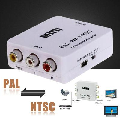 PAL/NTSC/SECAM to PAL/NTSC Adapter Portable Bi-directional TV System Converter