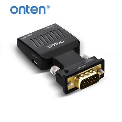 Onten HDMI to VGA Adapter 1080P Audio Video Converter for Computer, Monitor, Projector, HDTV