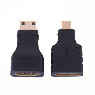 Micro HDMI to HDMI + Mini HDMI to HDMI Converter HD Adapter for Video TV for Xbox 360 HD TV 1080P