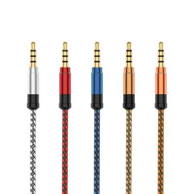 3.5mm Aux Audio Cable Male to Male Nylon-braided Stereo Cable for Headphones, iPods, iPhones, iPads