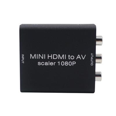 AY70J Mini 1080p HDMI to AV Scaler 1080P CVBS RCA HDMI to RCA Adapter Video Converter 