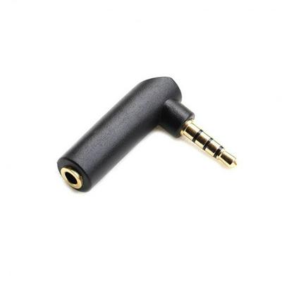 3.5mm Male to Female 90 Degree Left  Right Angle Adapter Audio Microphone Jack MAY15