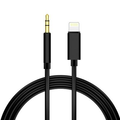 FT-EAR17 Car Aux Cable 3.5mm Audio Jack  to 8 Pin Cable Compatible with iPhone Xs/Xs Max/Xr/X/8/8 Plus/7/7 Plus