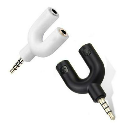 Y Shape 3.5mm Stereo Audio Male to Earphone Headset + Microphone Splitter for PC iPhone Smartphone Pad