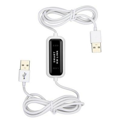 Data Transfer Cable USB 2.0 Smart KM Cable for Windows Data Transferring