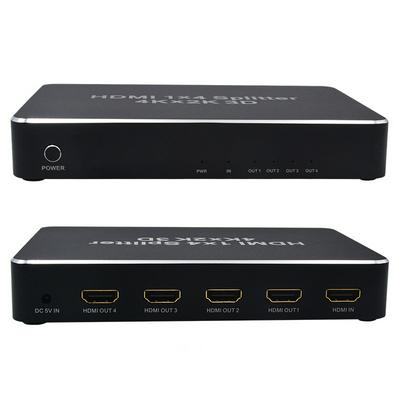 HDMI 1X4 splitter supports 4K2K3D HDMI one -four splitter