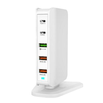 5 port Quick Charge 3.0 USB Type C PD 30W Power Adapter Charger For iphone Huawei Samsung Tablet Fast Charger