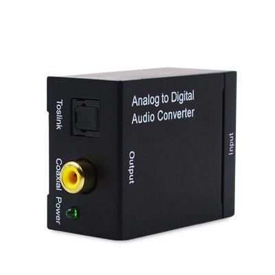 AY19 Analog Audio AUX L/R Converter 3.5mm Jack 2RCA Toslink Coaxial Optical Digital Fiber Amplifier SPDIF Digital Audio Decoder 