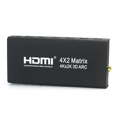 AYM-42V14 HDMI V1.4 Matrix HDMI 4X2 Switch Splitter Amplifier 4K * 2K 3D 1080P Adapter