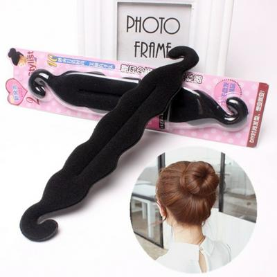 Women Magic Sponge Double Hook Hair Braiding Tools Braiders Hairdisk Donut Quick Messy Bun Updo Headwear Styling Tools