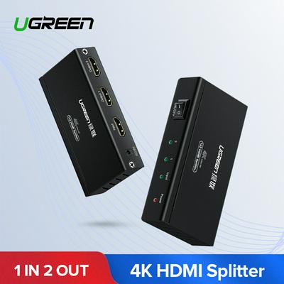 Ugreen 1 In 2 Out HDMI Splitter 4K HDCP1.4 Splitter HDMI 1x2 1x4 1x8 Adapter met EU Power voor PS4 Xbox Een HDMI Switch Splitter