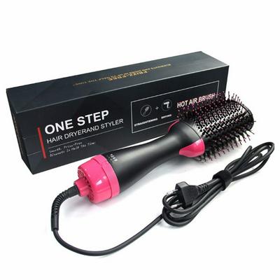 Electric Pro Hair Dryer Comb Multifunctional Infrared Negative Ion Comb Straight Curling Hair Comb  