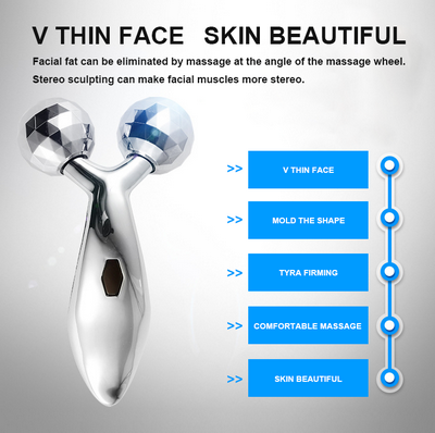 3D Roller Face Massager Y-shaped Microcurrent Face Lift Tool  for Women