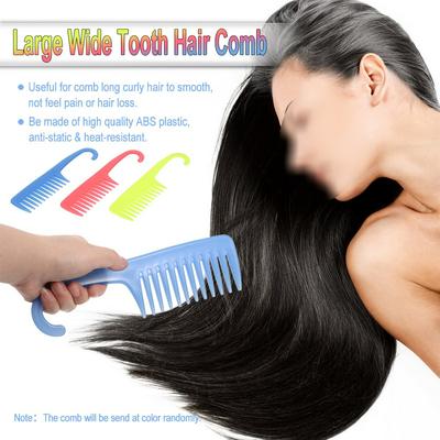 Large Wide Tooth Combs with Curved Hook Brushes Detangling Big Teeth Hairdressing Reduce Hair Loss Comb Salon Styling Tools