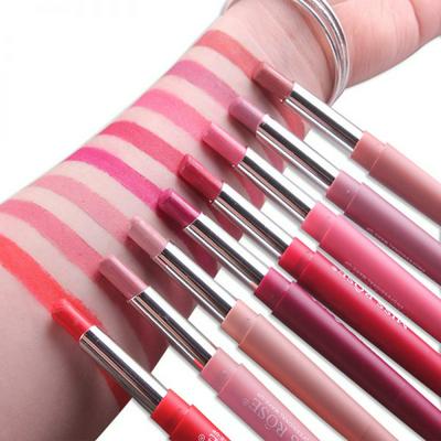 MISS ROSE 2 in 1 Double Head Multi-Function Beauty Makeup Waterproof Nude Color Cosmetics Party Lip Liner Pencil Lipstick Lip 