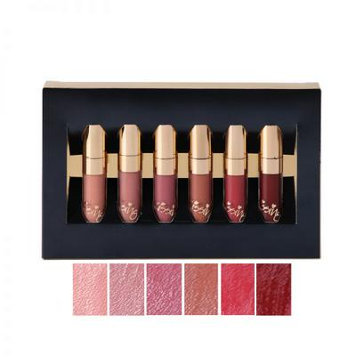 BEAUTY GLAZED 6pcs Easy To Wear Long-Lasting Waterproof Nude Matte Liquid Lipstick Makeup Tool