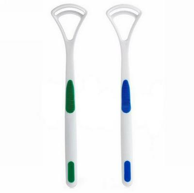 2 in 1 Tongue Cleaner Scraper Oral Tongue Brush Mouth Tongue Cleaning Brush Fresh Breath Maker Hygiene Care Set 